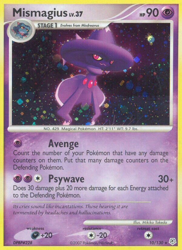 Mismagius - 10/130 - Rare Holo