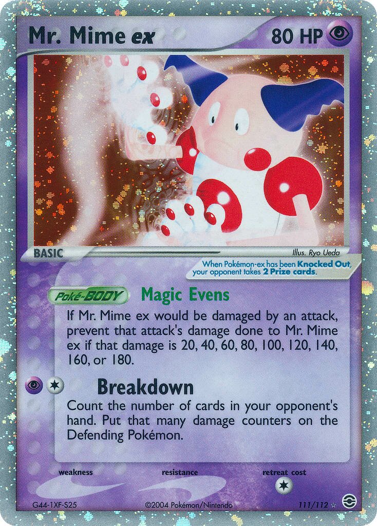 Mr. Mime ex - 111/112 - Rare Holo ex