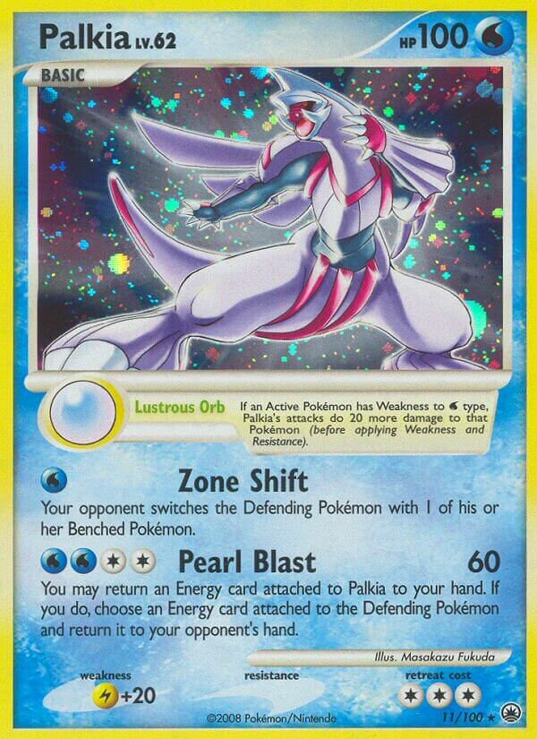 Palkia - 11/100 - Rare Holo