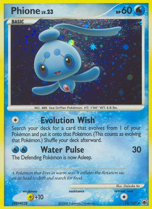 Phione - 12/100 - Rare Holo