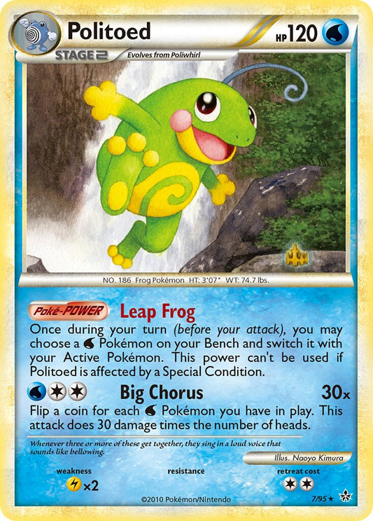 Politoed - 7/95 - Rare Holo