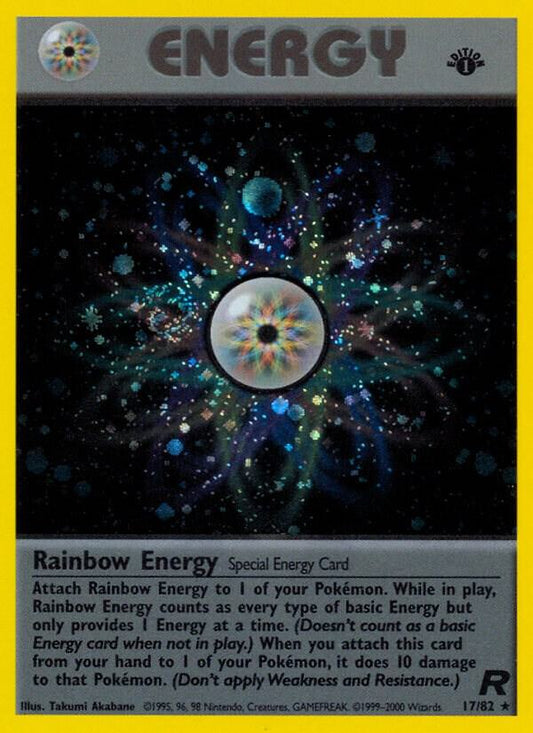 Rainbow Energy - 17/82 - Unlimited Holofoil Rare Holo
