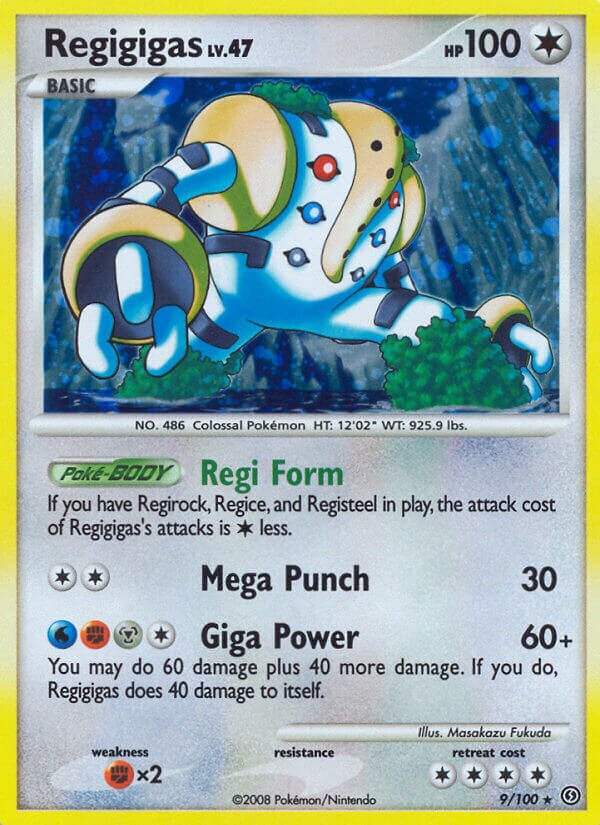 Regigigas - 9/100 - Rare Holo