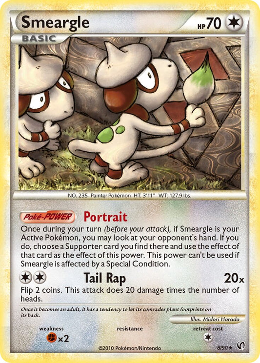 Smeargle - 8/90 - Rare Holo