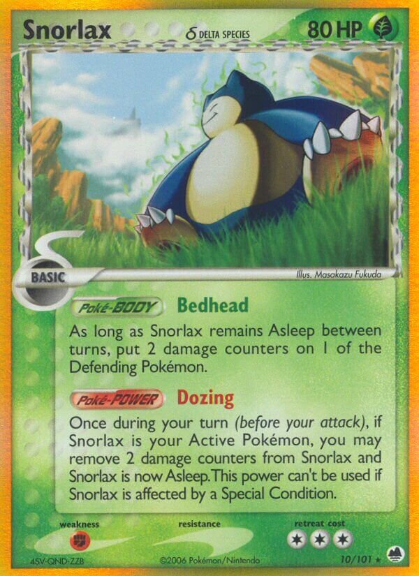 Snorlax - 10/101 - Rare Holo