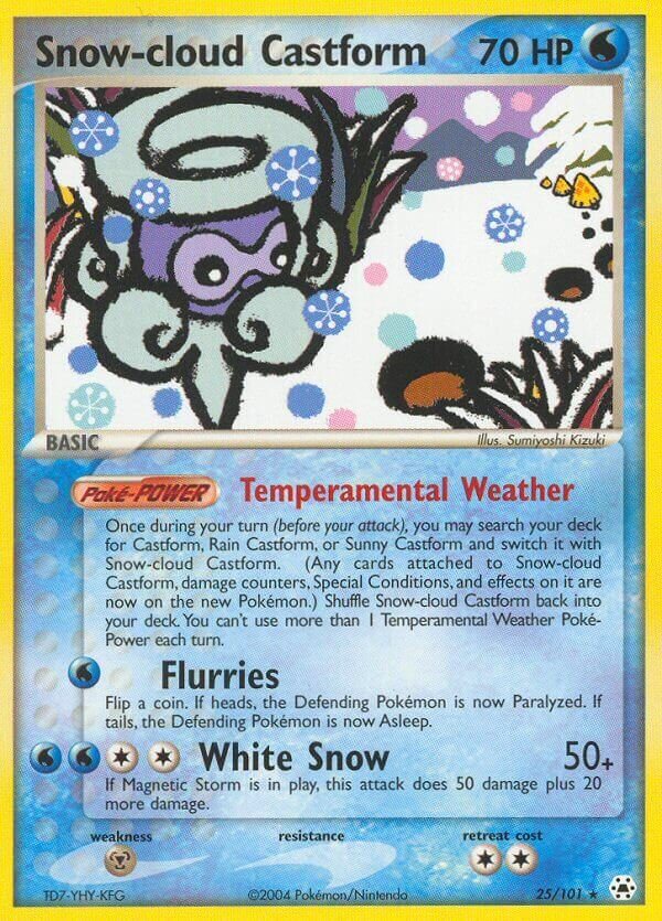 Snow-cloud Castform - 25/101 - Rare