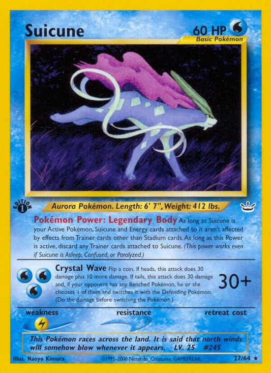 Suicune - 27/64 - Unlimited Rare