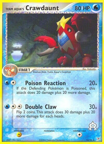 Team Aqua's Crawdaunt - 14/95 - Rare