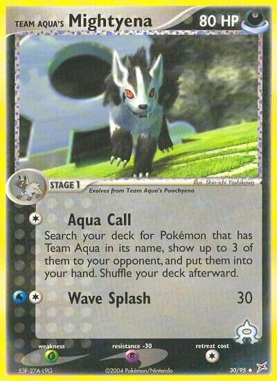 Team Aqua's Mightyena - 30/95 - Uncommon