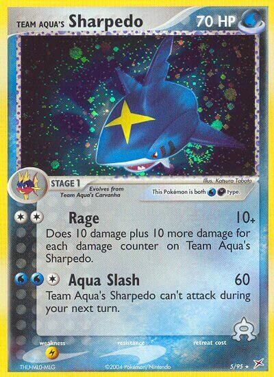 Team Aqua's Sharpedo - 5/95 - Rare Holo