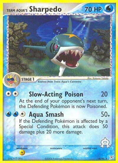 Team Aqua's Sharpedo - 18/95 - Rare
