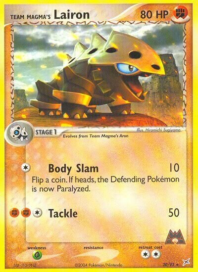 Team Magma's Lairon - 20/95 - Rare