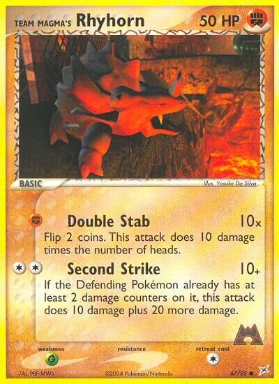 Team Magma's Rhyhorn - 67/95 - Common