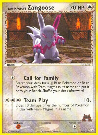 Team Magma's Zangoose - 23/95 - Rare