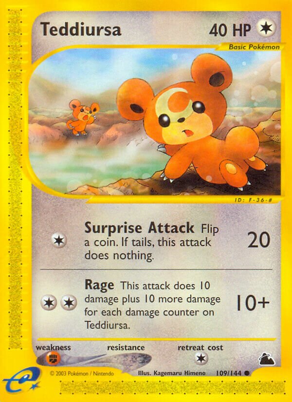 Teddiursa - 109/144 - Common
