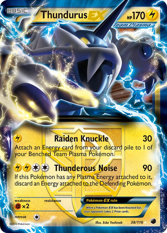 Thundurus-EX - 38/116 - Rare Holo EX