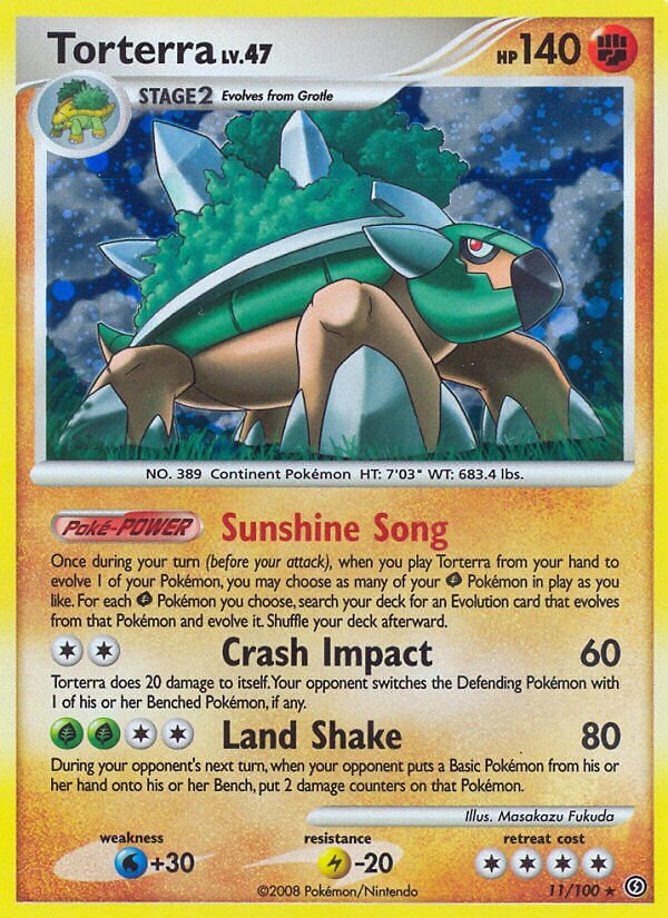 Torterra - 11/100 - Rare Holo