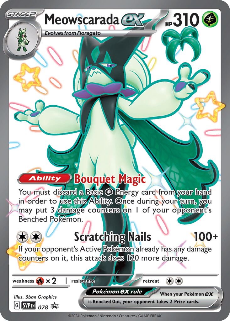 Meowscarada ex - 078 - Promo