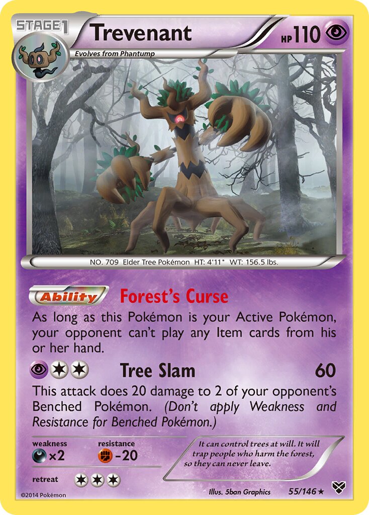 Trevenant - 55/146 - Rare Holo
