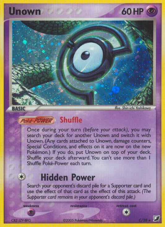Unown - C/28 - Rare Holo