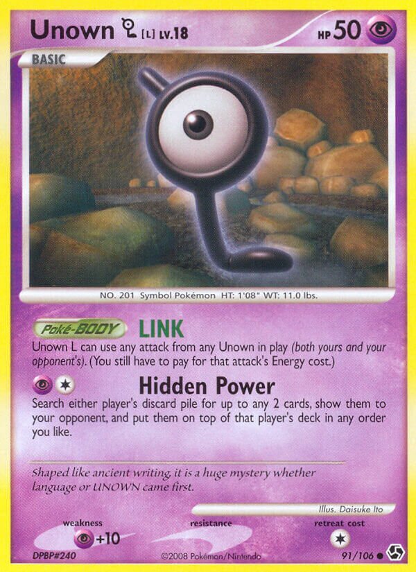 Unown L - 91/106 - Common