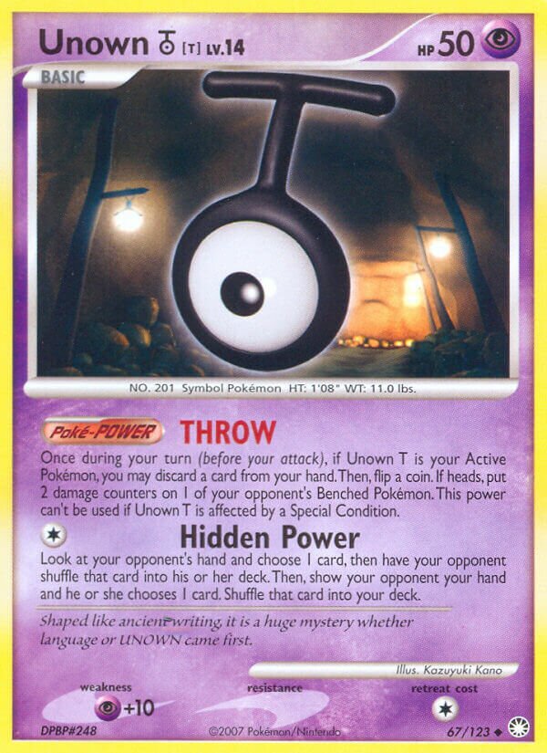 Unown T - 67/123 - Uncommon