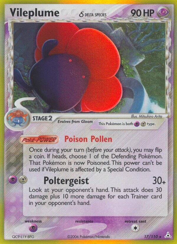 Vileplume - 17/110 - Rare Holo