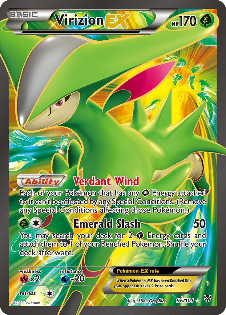 Virizion-EX - 96/101 - Rare Ultra