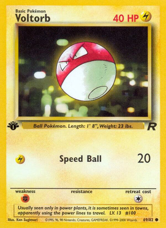 Voltorb - 69/82 - 1st Edition Common