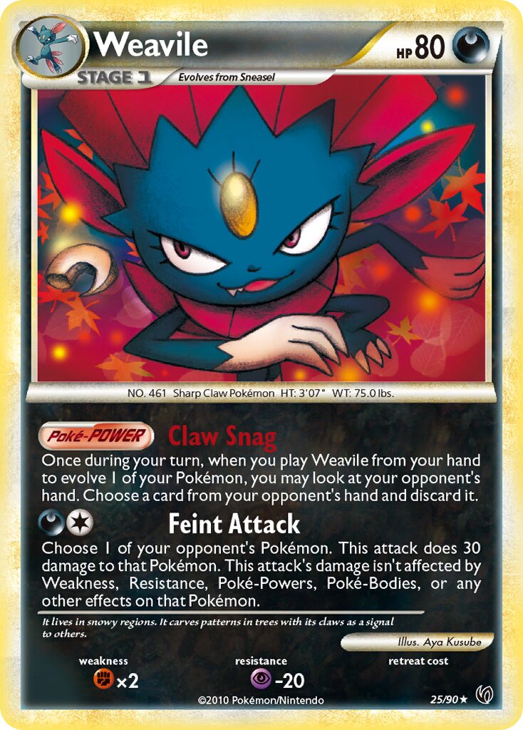 Weavile - 25/90 - Rare