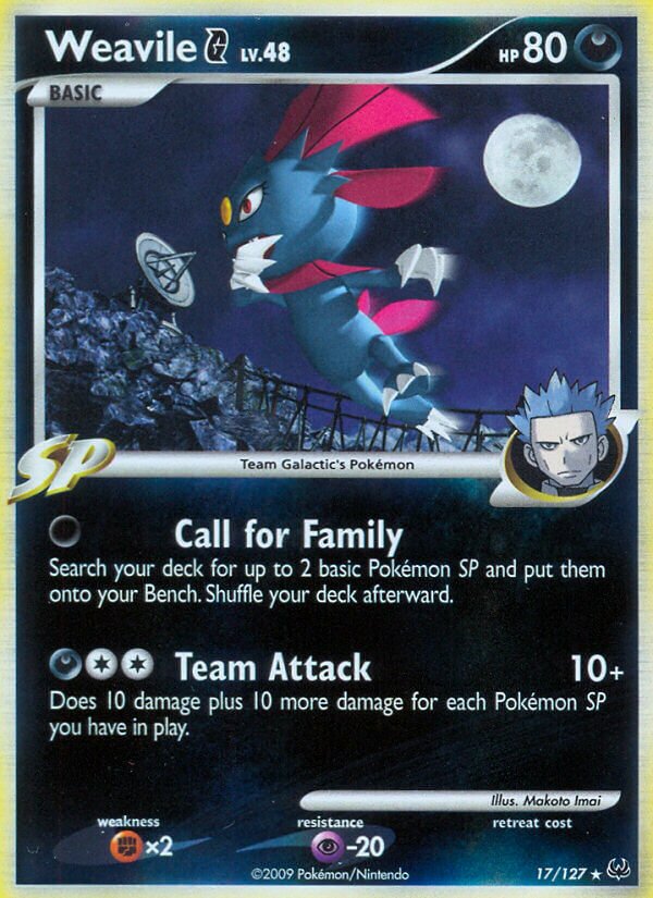 Weavile G - 17/127 - Rare Holo