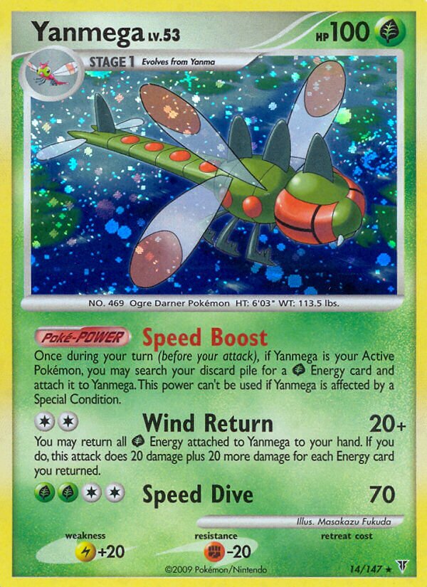 Yanmega - 14/147 - Rare Holo