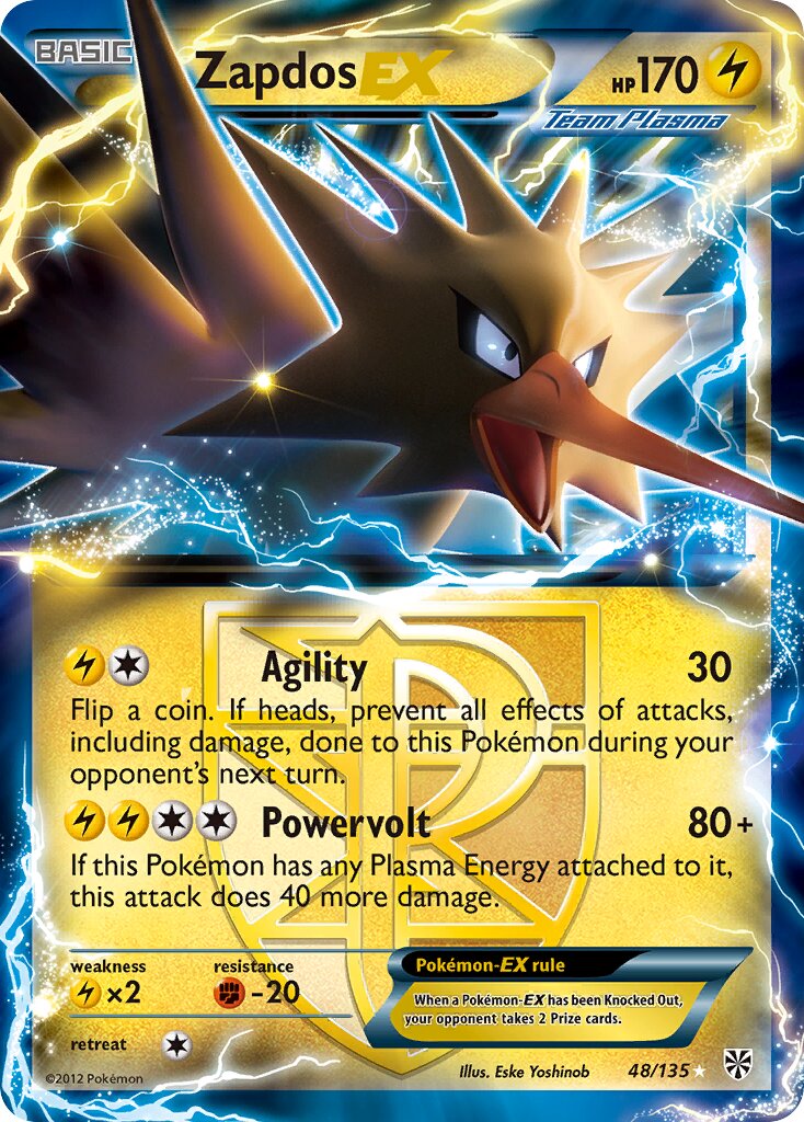 Zapdos-EX - 48/135 - Rare Holo EX