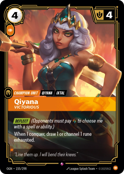 QIYANA, VICTORIOUS - OGN-155/298 (Foil)