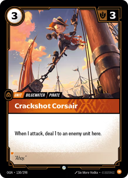 CRACKSHOT CORSAIR - OGN-130/298 (Foil)