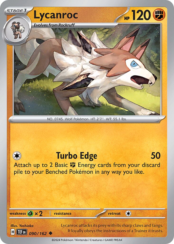 Lycanroc - 090/162 - Uncommon