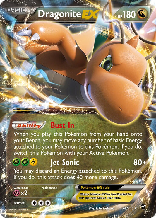 Dragonite-EX - 74/111 - Rare Holo EX