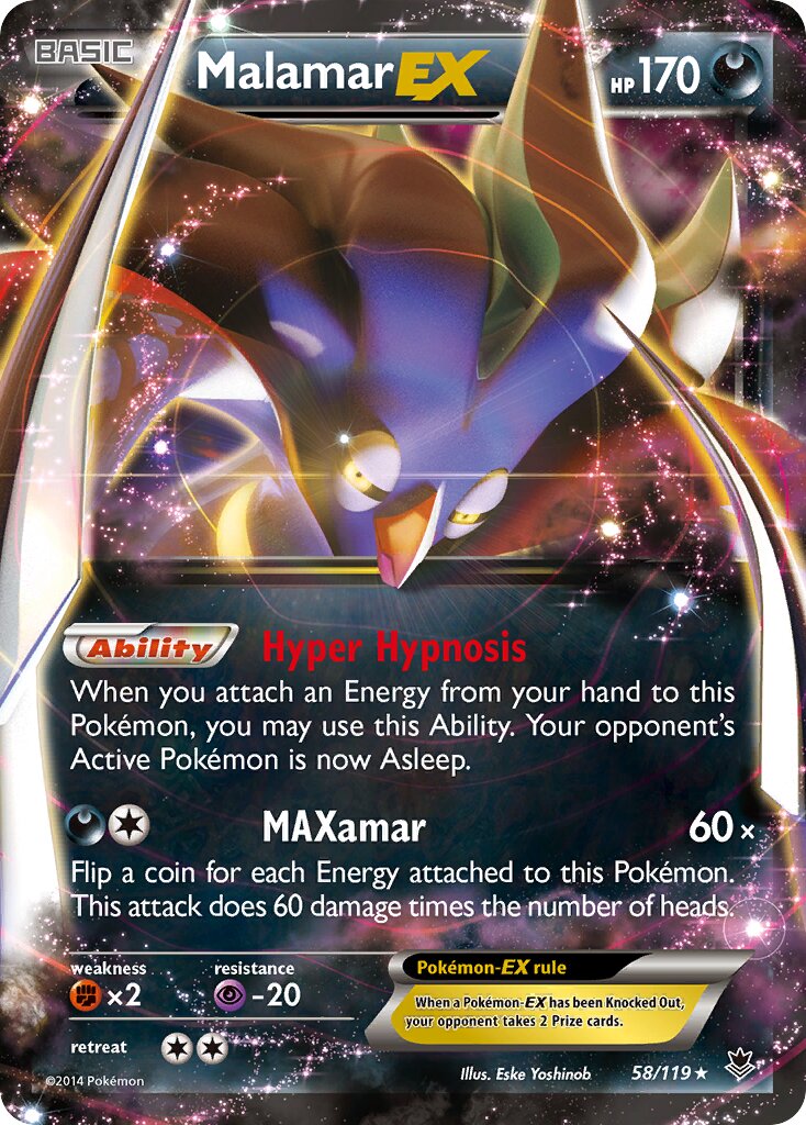 Malamar-EX - 58/119 - Rare Holo EX