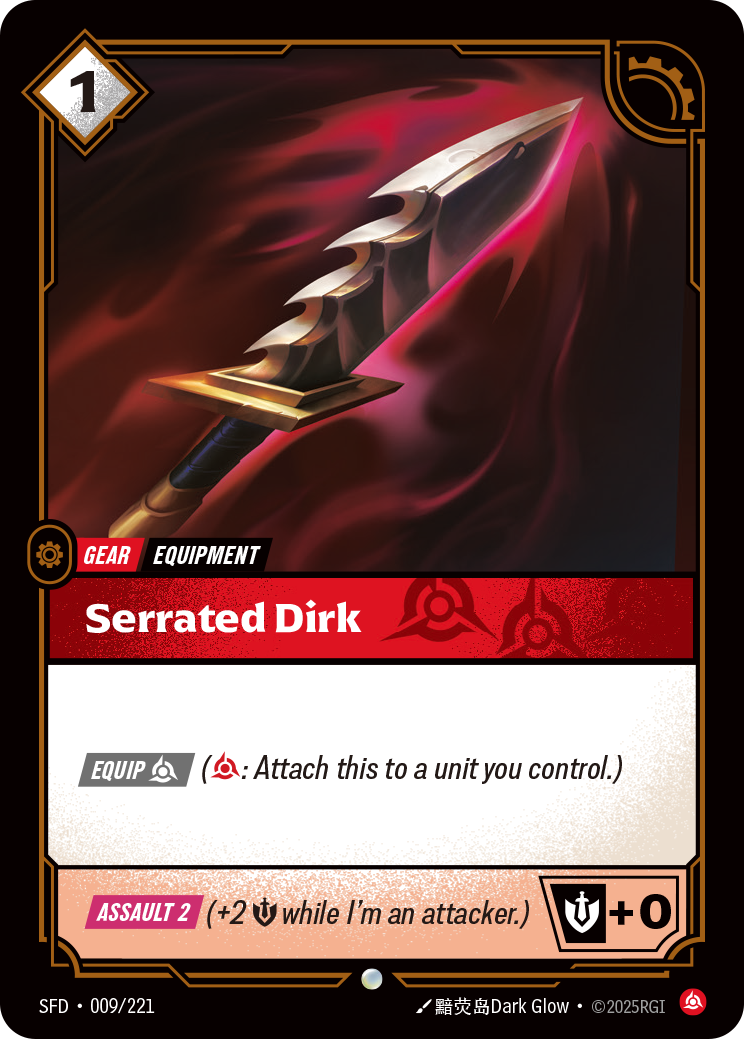 Serrated Dirk - 009/221 (Foil)