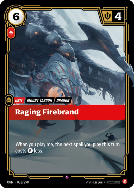 RAGING FIREBRAND - OGN-031/298 (Foil)
