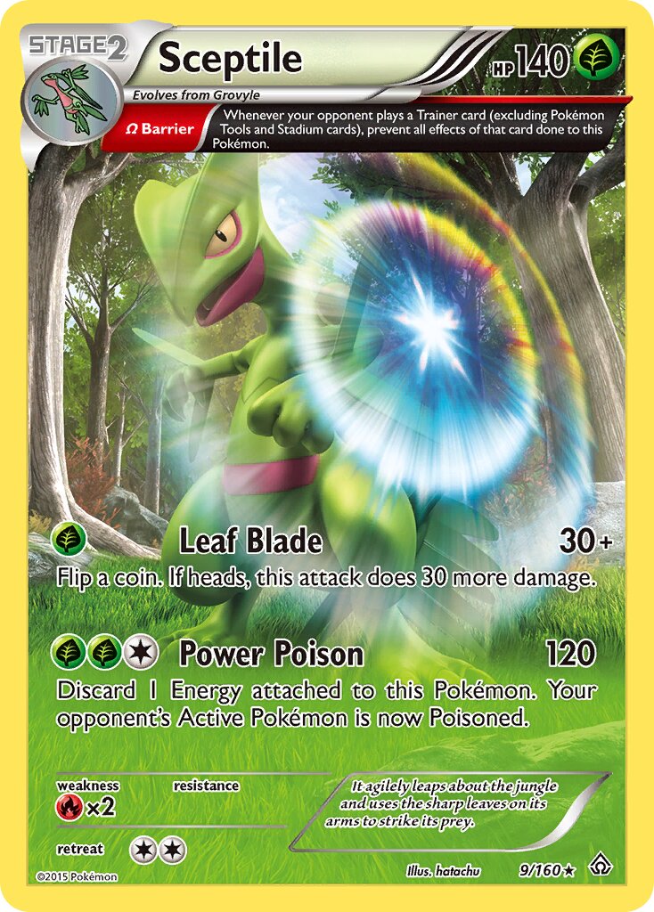 Sceptile - 9/160 - Rare Holo