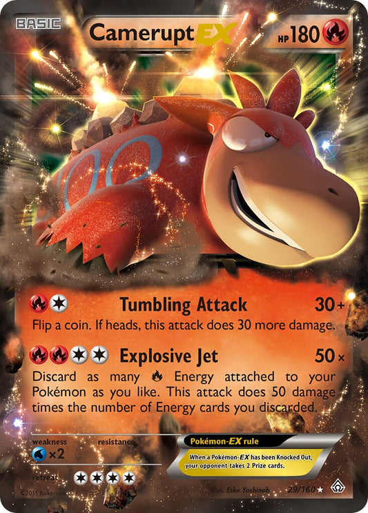 Camerupt-EX - 29/160 - Rare Holo EX