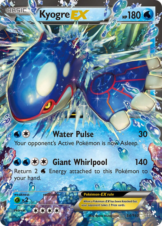 Kyogre-EX - 54/160 - Rare Holo EX