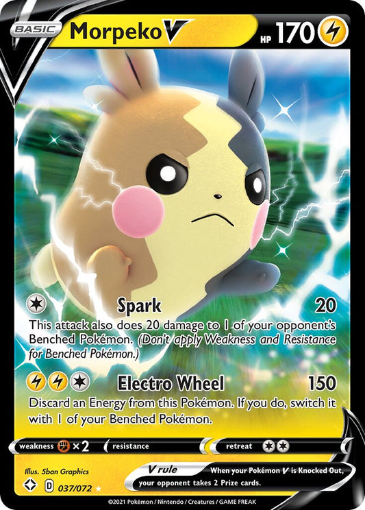 Morpeko V - 037/072 - Holo Rare V
