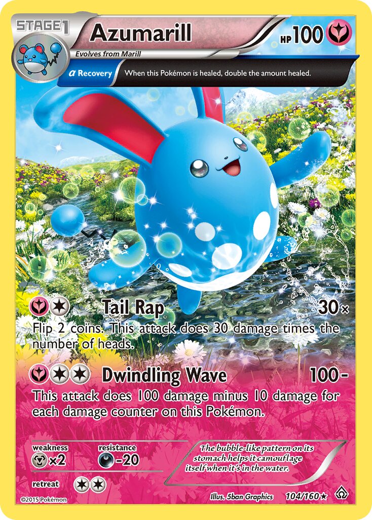 Azumarill - 104/160 - Rare Holo