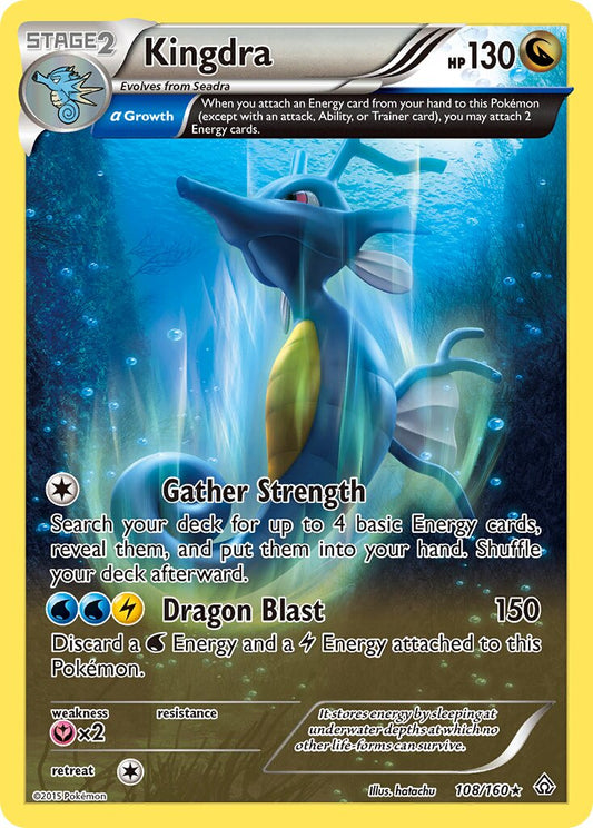 Kingdra - 108/160 - Rare Holo
