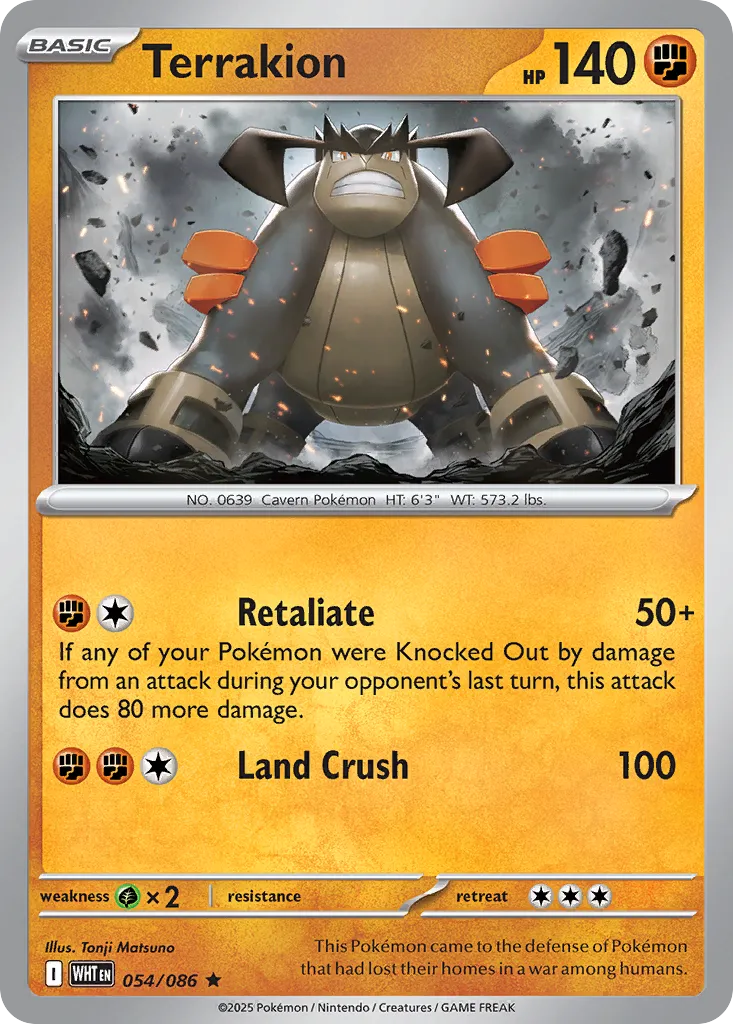 Terrakion - 054/086 - Rare