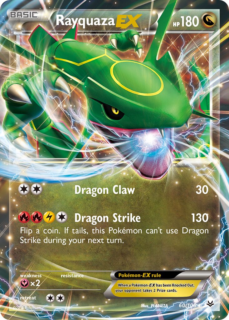 Rayquaza-EX - 60/108 - Rare Holo EX