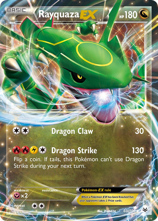 Rayquaza-EX - 60/108 - Rare Holo EX