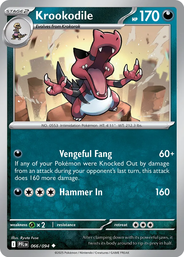Krookodile - 066/094 - Uncommon